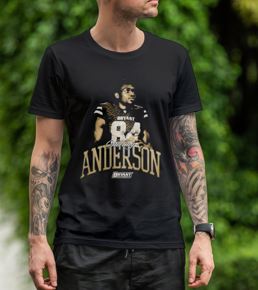 Bryant University Bulldogs Sterling Anderson 84 Player T-Shirt