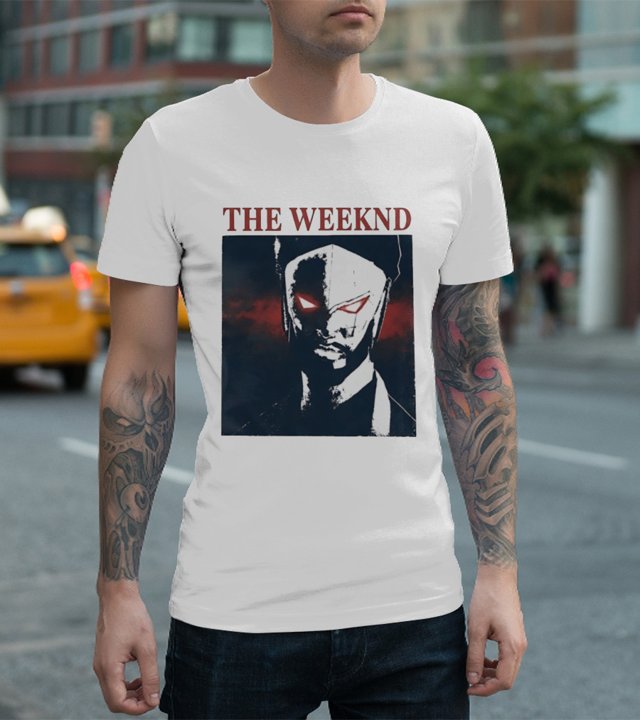 The Weeknd Suda51 Mask Concept Art London August 2026 T-Shirt
