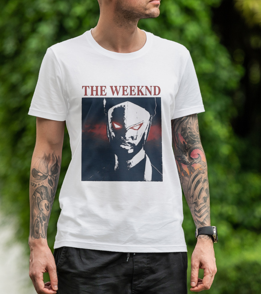The Weeknd Suda51 Mask Concept Art London August 2026 T-Shirt