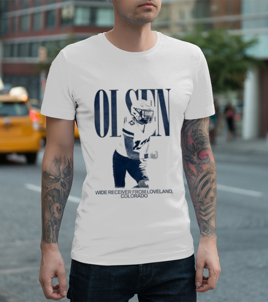 Olsen Wide Receiver Loveland Colorado Player Football T-Shirt
