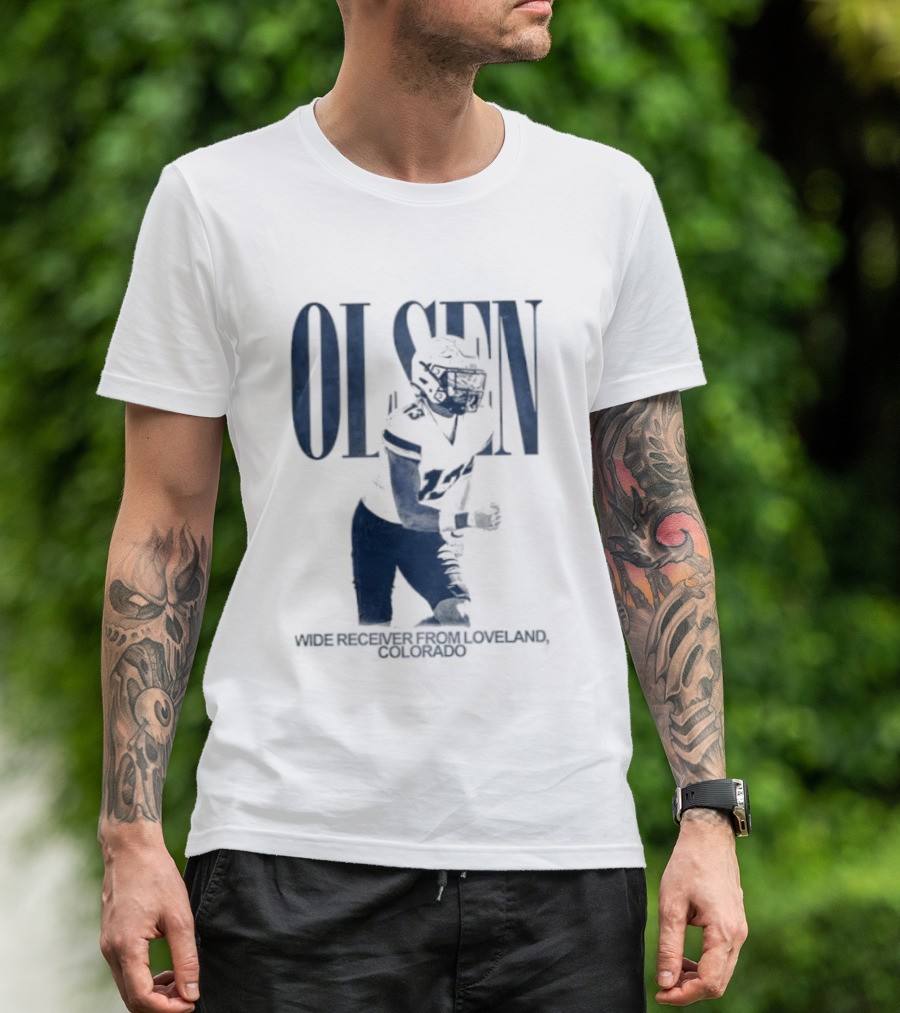 Olsen Wide Receiver Loveland Colorado Player Football T-Shirt