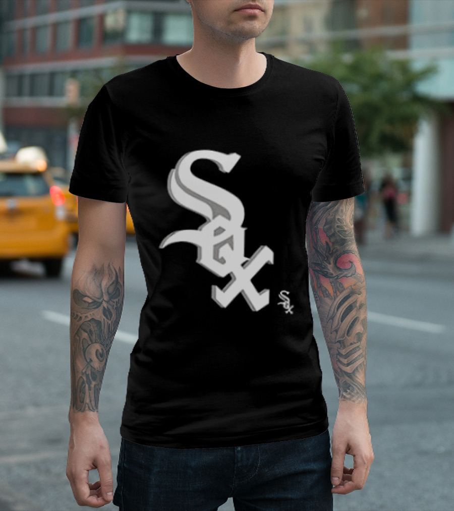Chicago White Sox Cartoon 2 Sided Sox T-Shirt