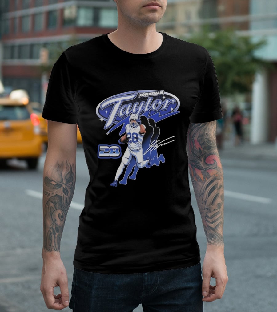 Jonathan Taylor 28 Indianapolis Colts Future Running Back T-Shirt
