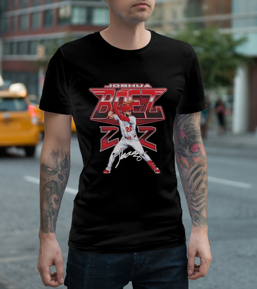 Joshua Baez 22 St. Louis Cardinals Baseball Player T-Shirt