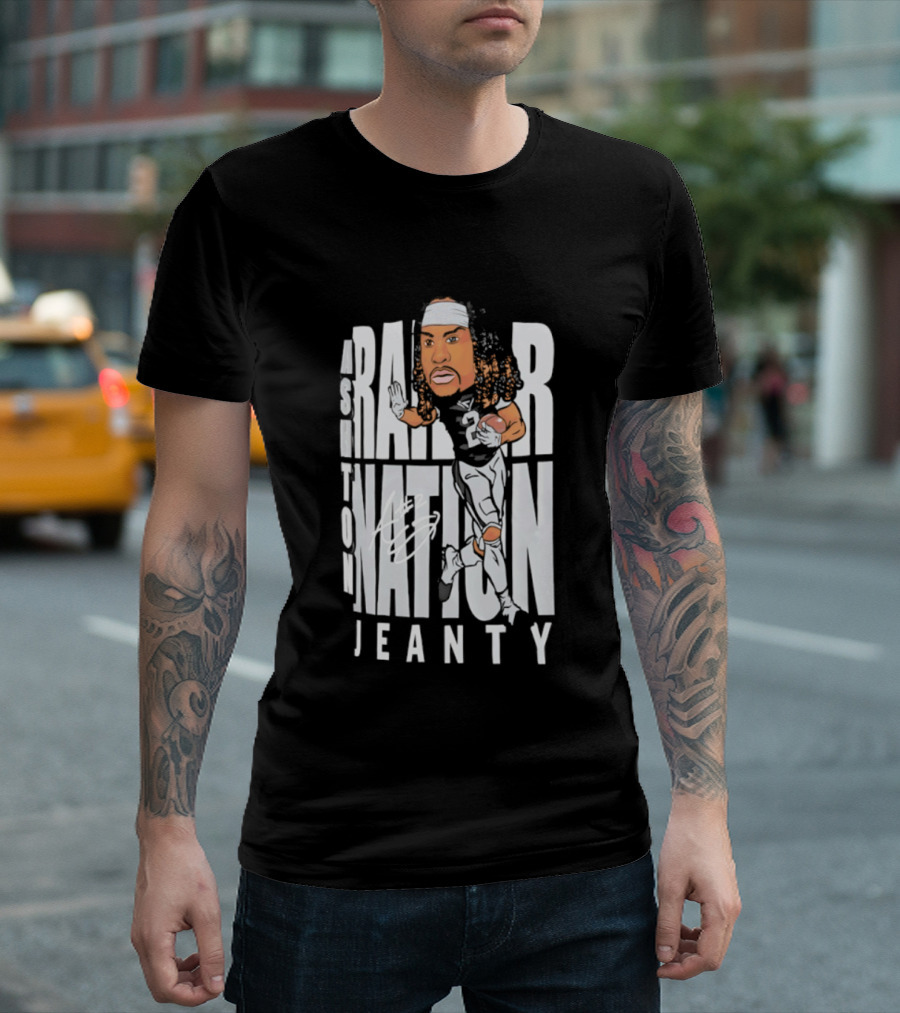 Las Vegas Raiders Raider Nation Ashton Jeanty Caricature T-Shirt