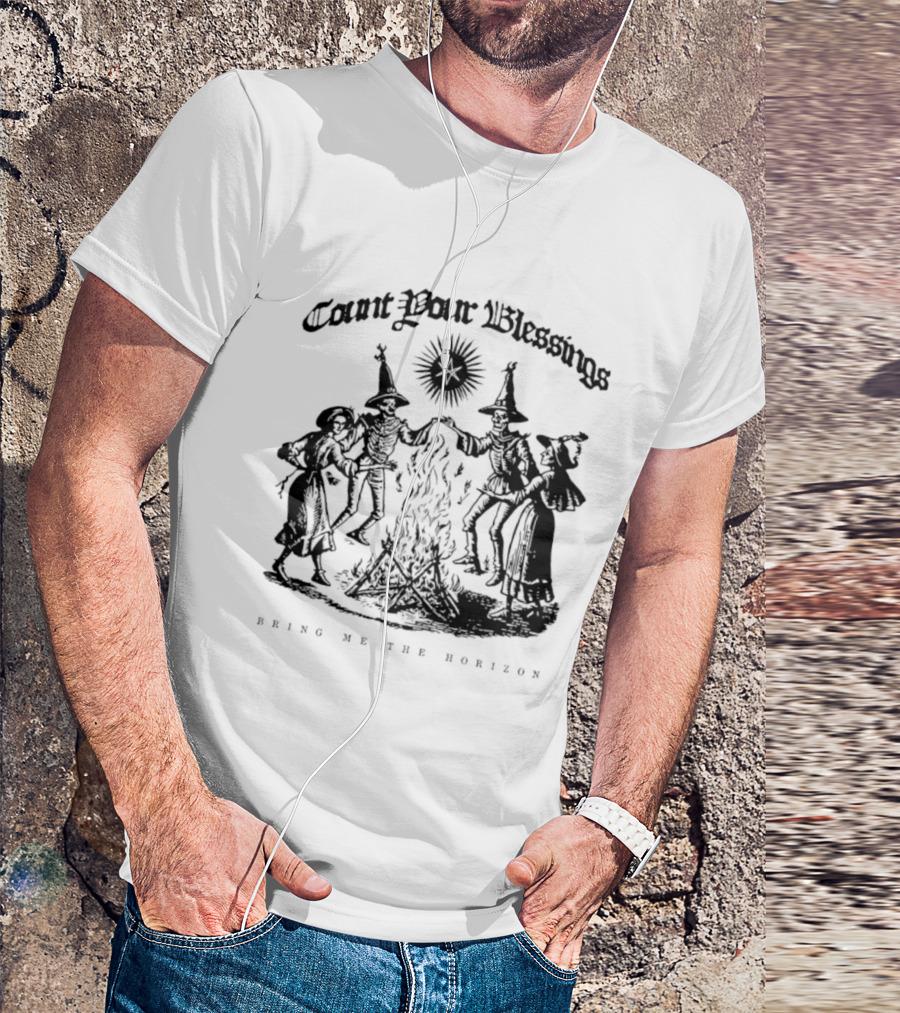 Count Your Blessings Bring Me The Horizon Witchy Ritual Circle T-Shirt