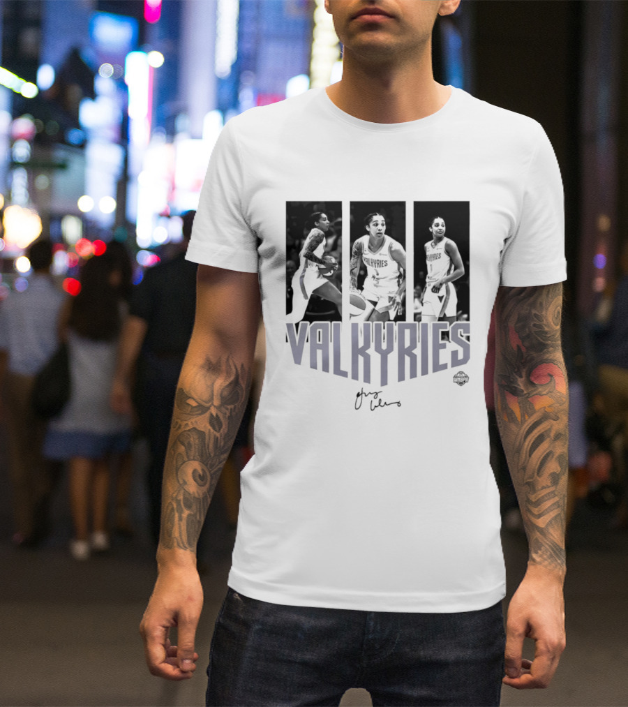 Valkyries Gabby Williams Signature WNBA Player Collage T-Shirt