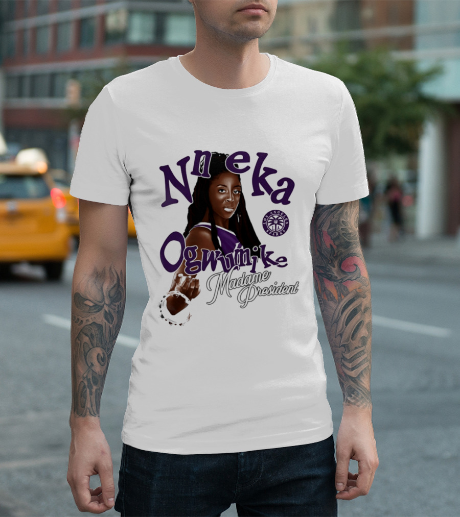 Nneka Ogwumike Madame President Los Angeles Sparks T-Shirt