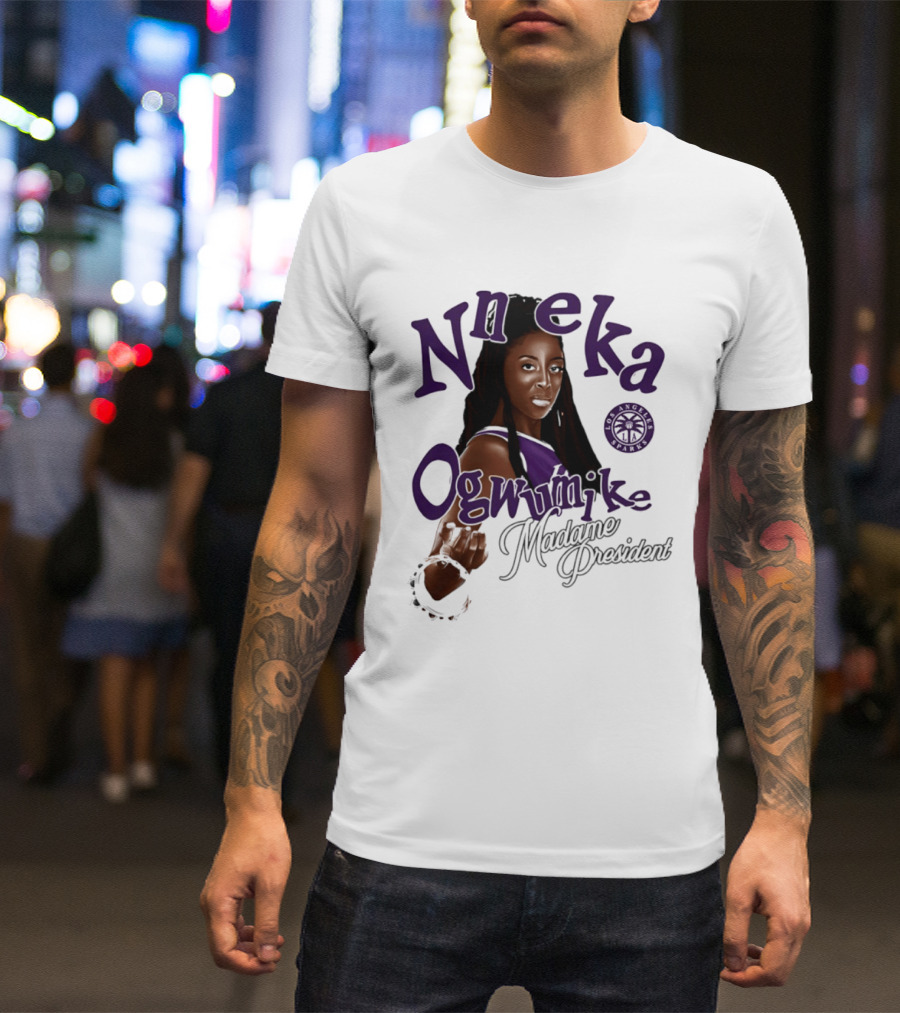 Nneka Ogwumike Madame President Los Angeles Sparks T-Shirt