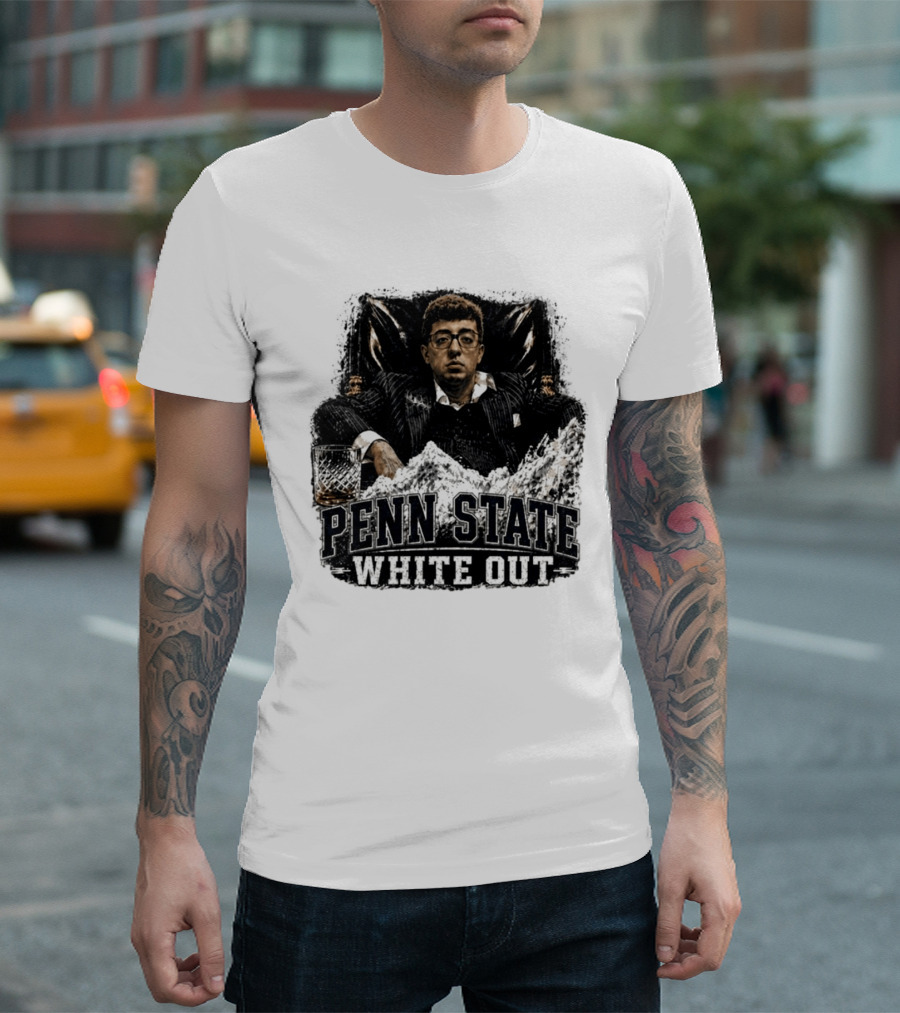Penn State White Out Pablo Pledge Escobar Mountain Scene T-Shirt