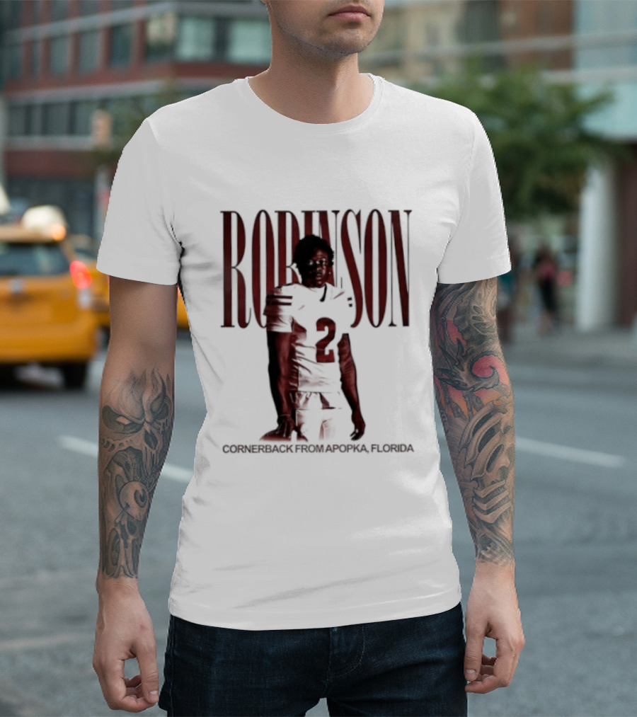 Robinson Football Cornerback From Apopka Florida T-Shirt