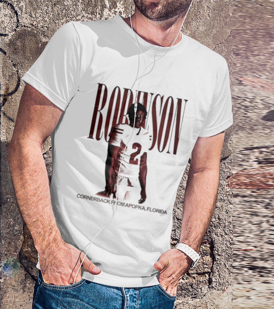 Robinson Football Cornerback From Apopka Florida T-Shirt