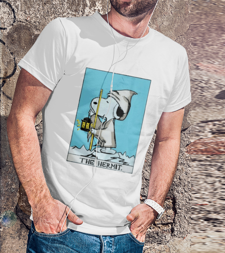 Snoopy The Hermit Tarot Peanuts Charlie Brown T-Shirt