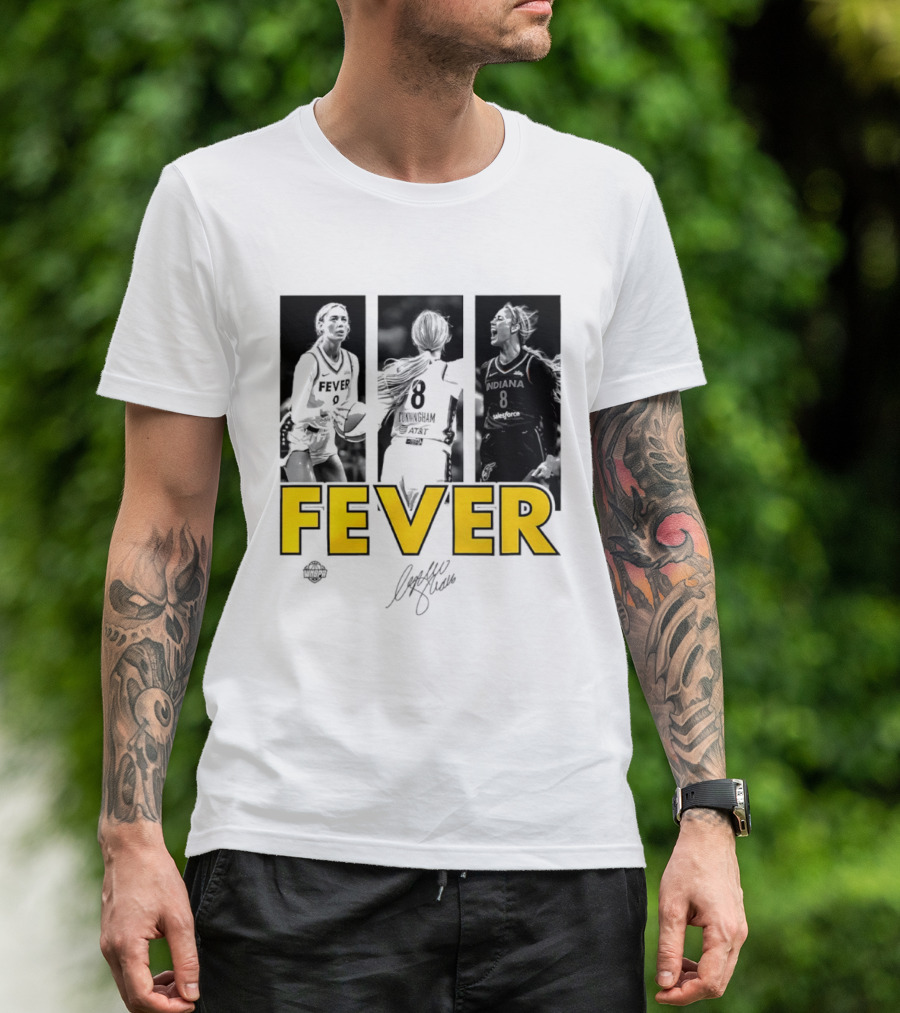 Sophie Cunningham Indiana Fever 8 Signature WNBA Player Collage T-Shirt