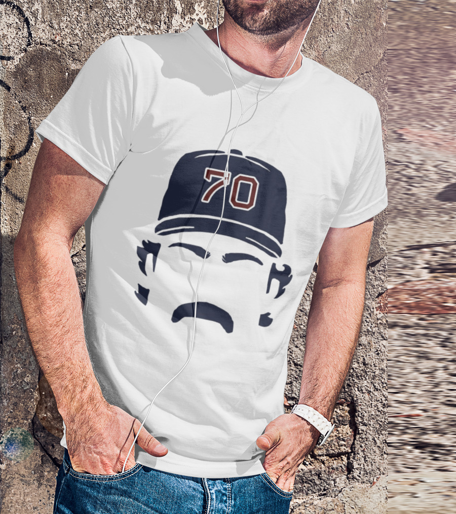 Tolle Time Stache Payton Tolle 70 Boston Red Sox Cap Moustache T-Shirt