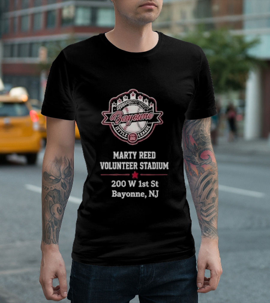 Bayonne Marty Reed Volunteer Stadium 200 W 1st St Bayonne NJ Baseball T-Shirt