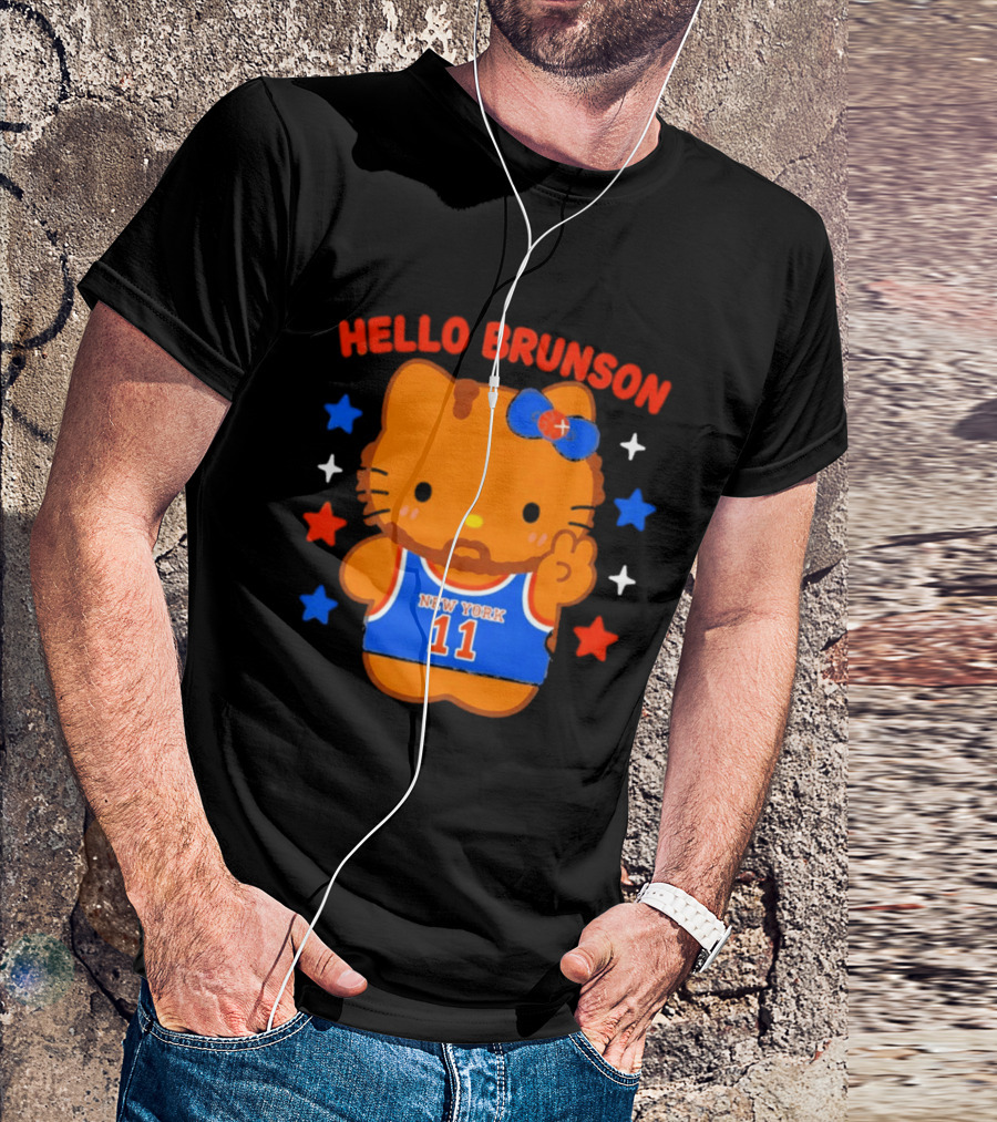 Hello Kitty Jalen Brunson New York 11 Collaboration T-Shirt