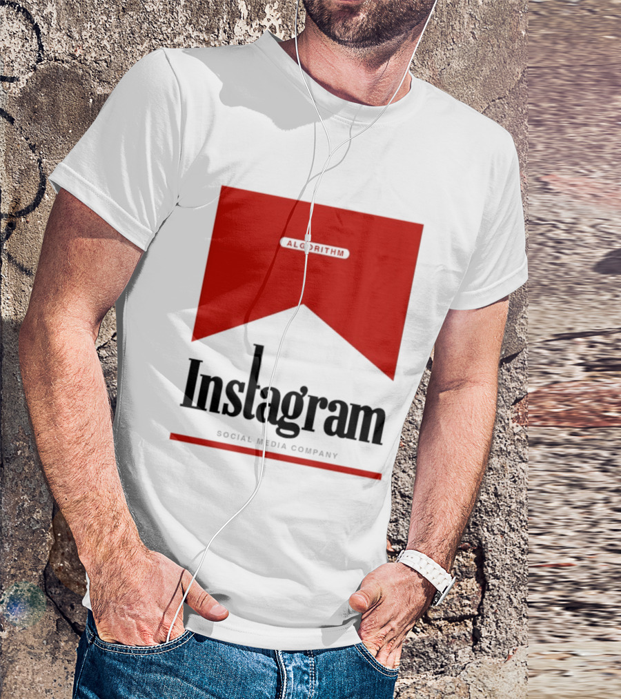 Instagram Social Media Company Algorithm Marlboro T-Shirt