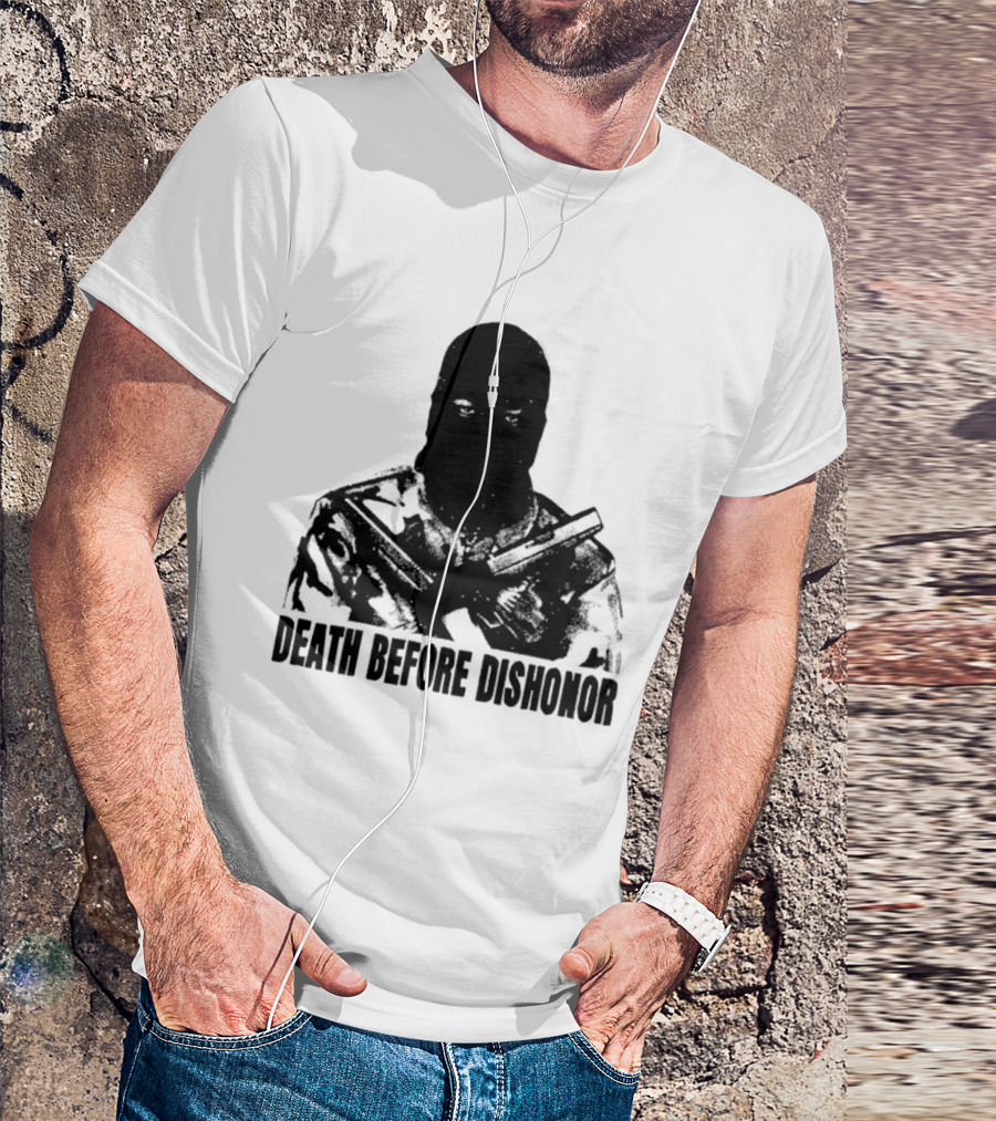 Death Before Dishonor Military Tactical Soldier T-Shirt