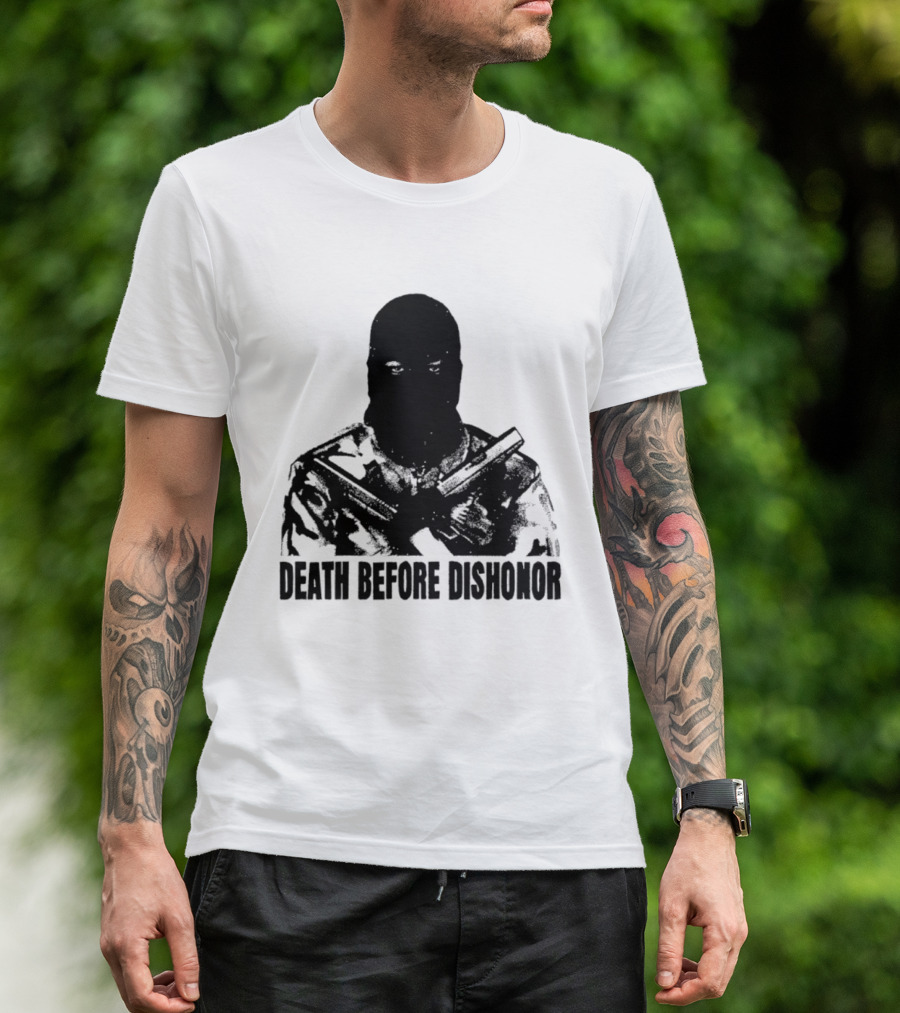 Death Before Dishonor Military Tactical Soldier T-Shirt