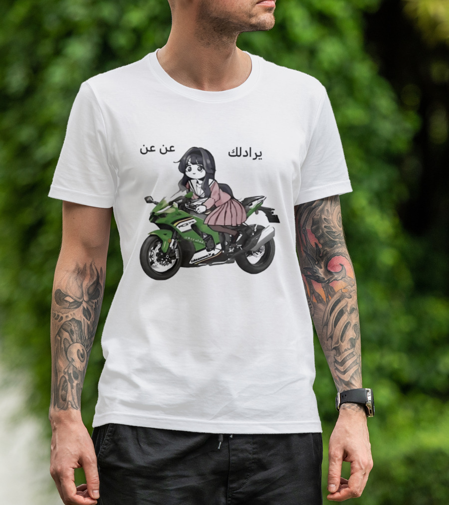 Kawaguri Kaoru Hana Kawasaki Anime Motorcycle Girl YZX 10R T-Shirt