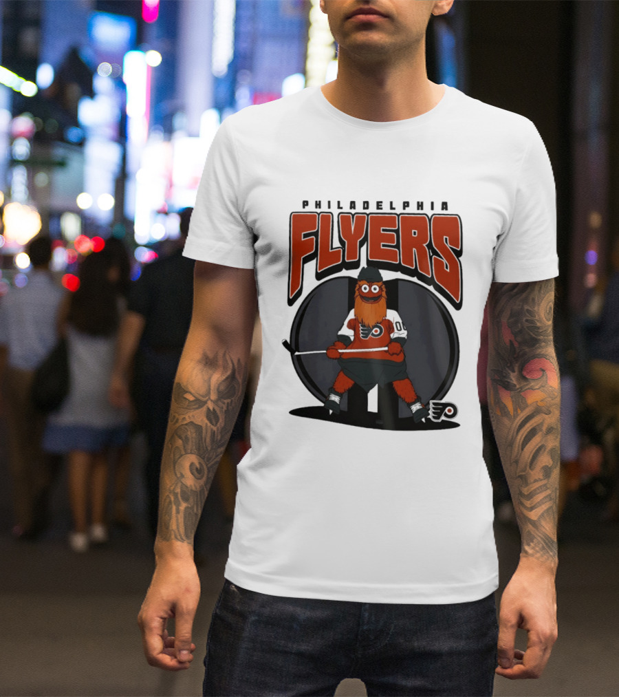 Philadelphia Flyers Gritty Mania NHL 2026 Hockey Mascot Fan Gear T-Shirt
