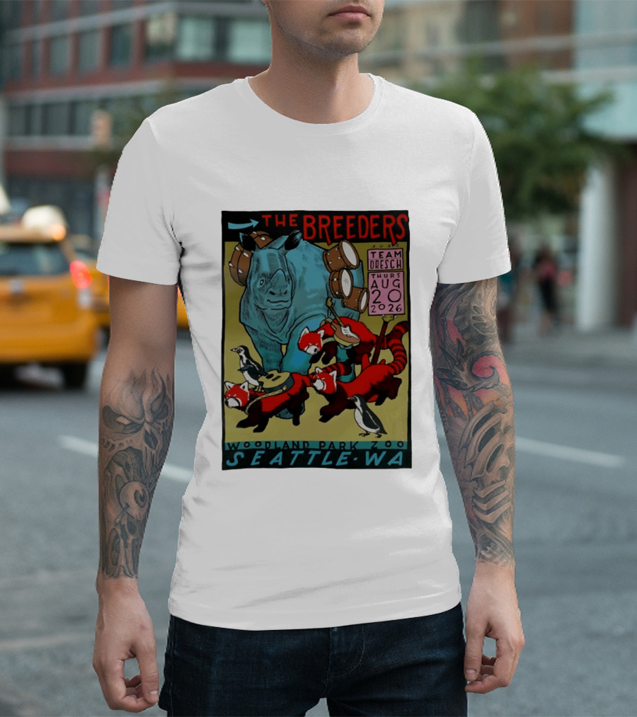 The Breeders Team Dresch Live Woodland Park Zoo Seattle WA August 20 2026 T-Shirt
