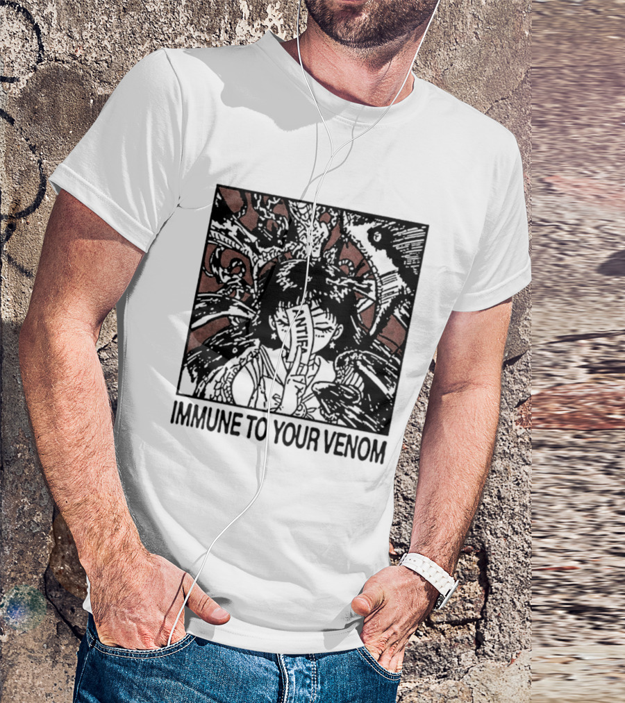Antifa Immune To Your Venom Antifascist T-Shirt