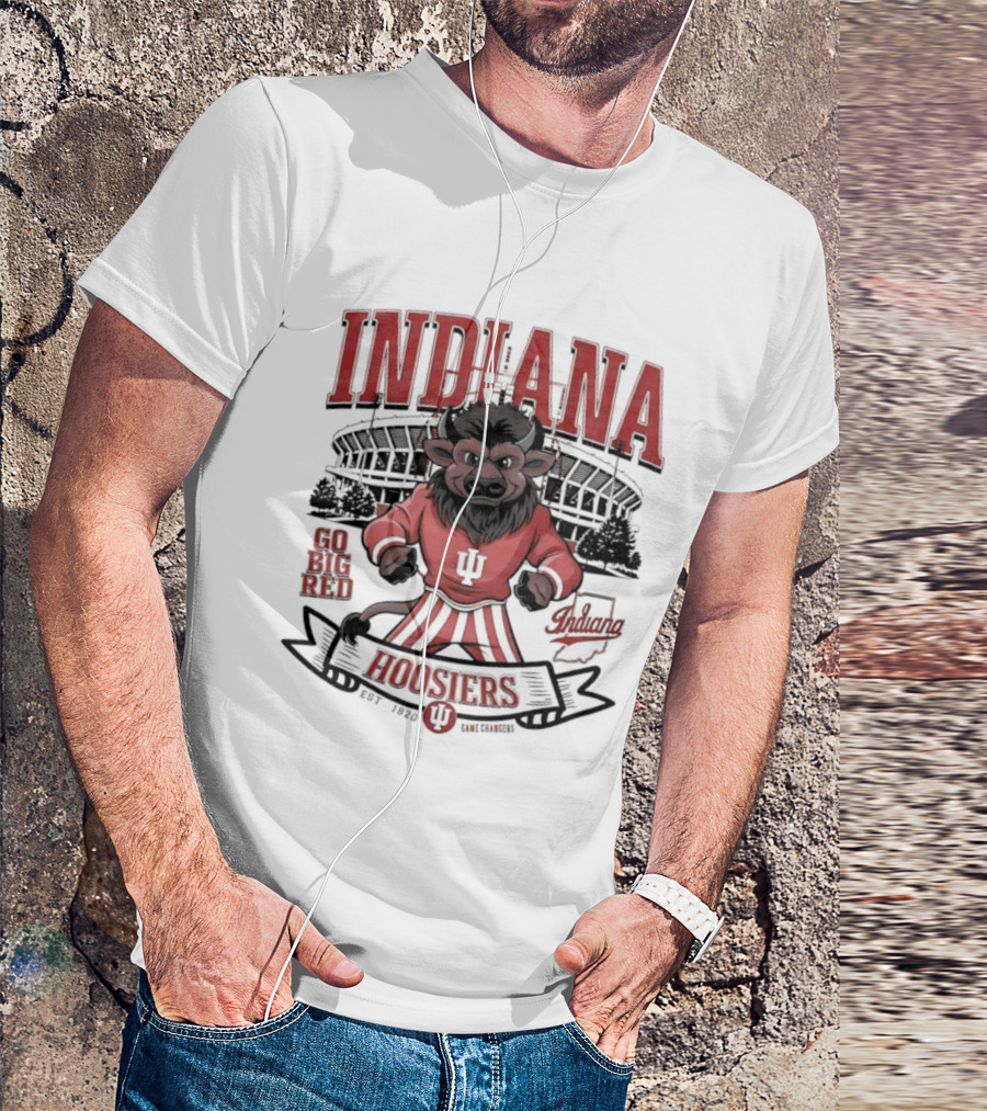Indiana Hoosiers Go Big Red Lion IU Stadium Est 1820 T-Shirt