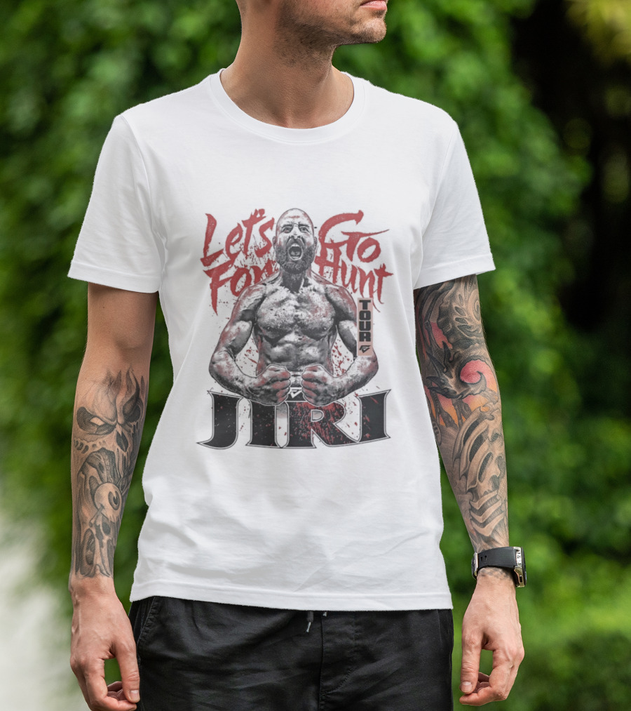 Let's Go For Hunt Jiri Prochazka Text Boxing T-Shirt