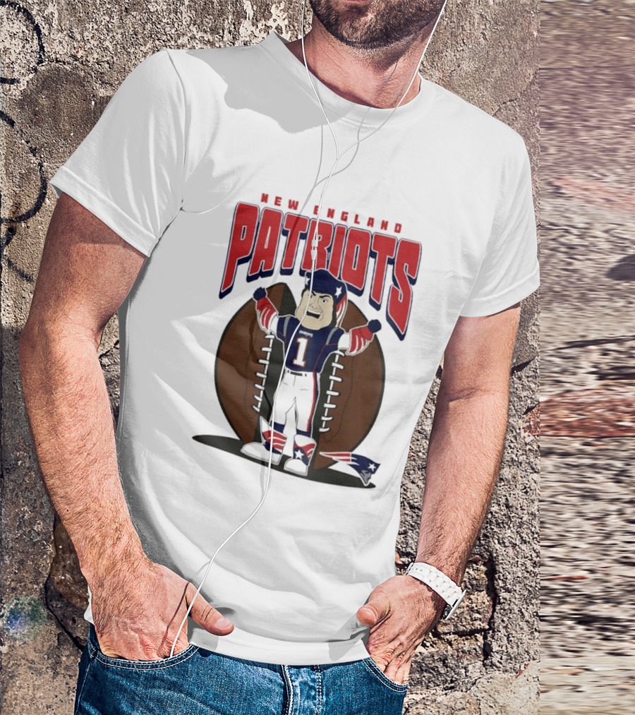 New England Patriots Pat Patriot Mania 2026 Football T-Shirt