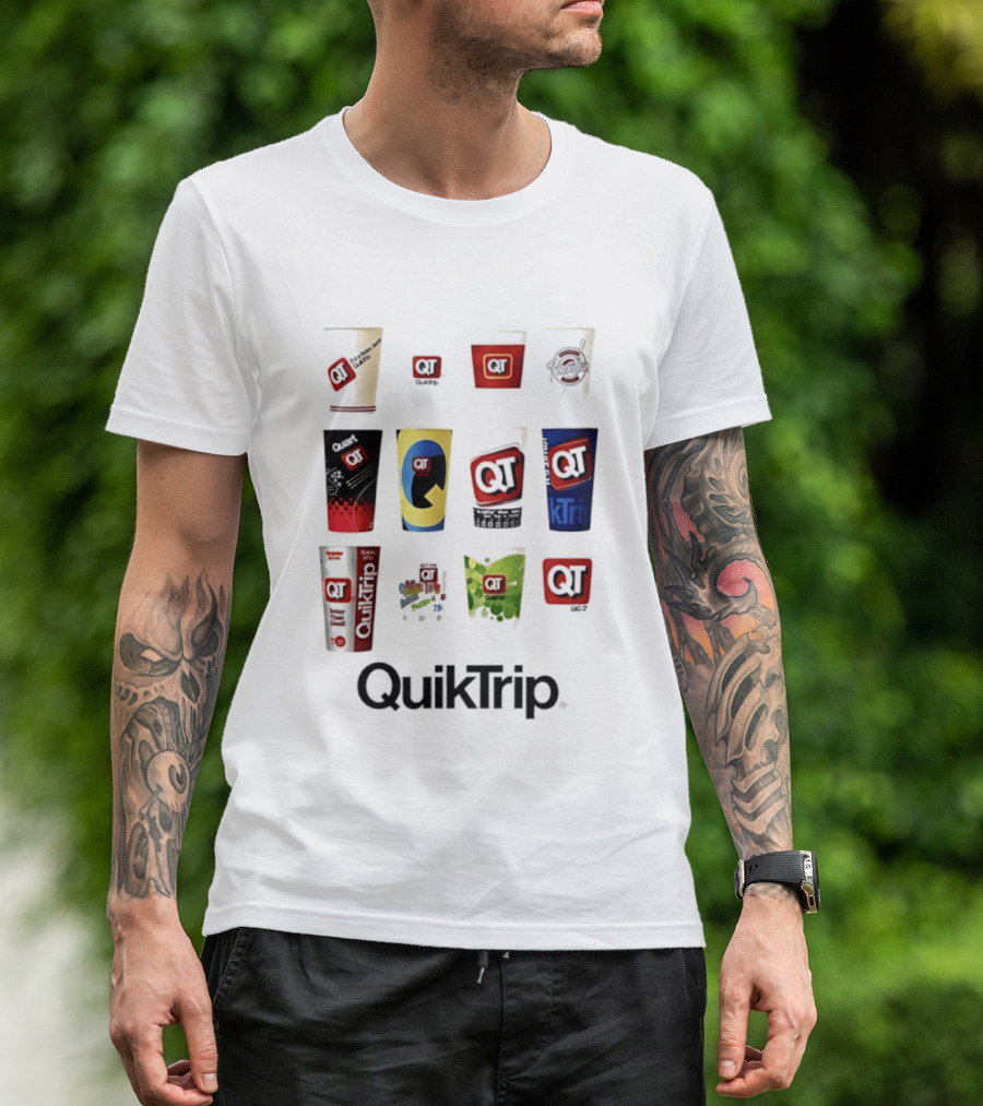 QuikTrip QT Fountain Drink Cup Collection Variety T-Shirt