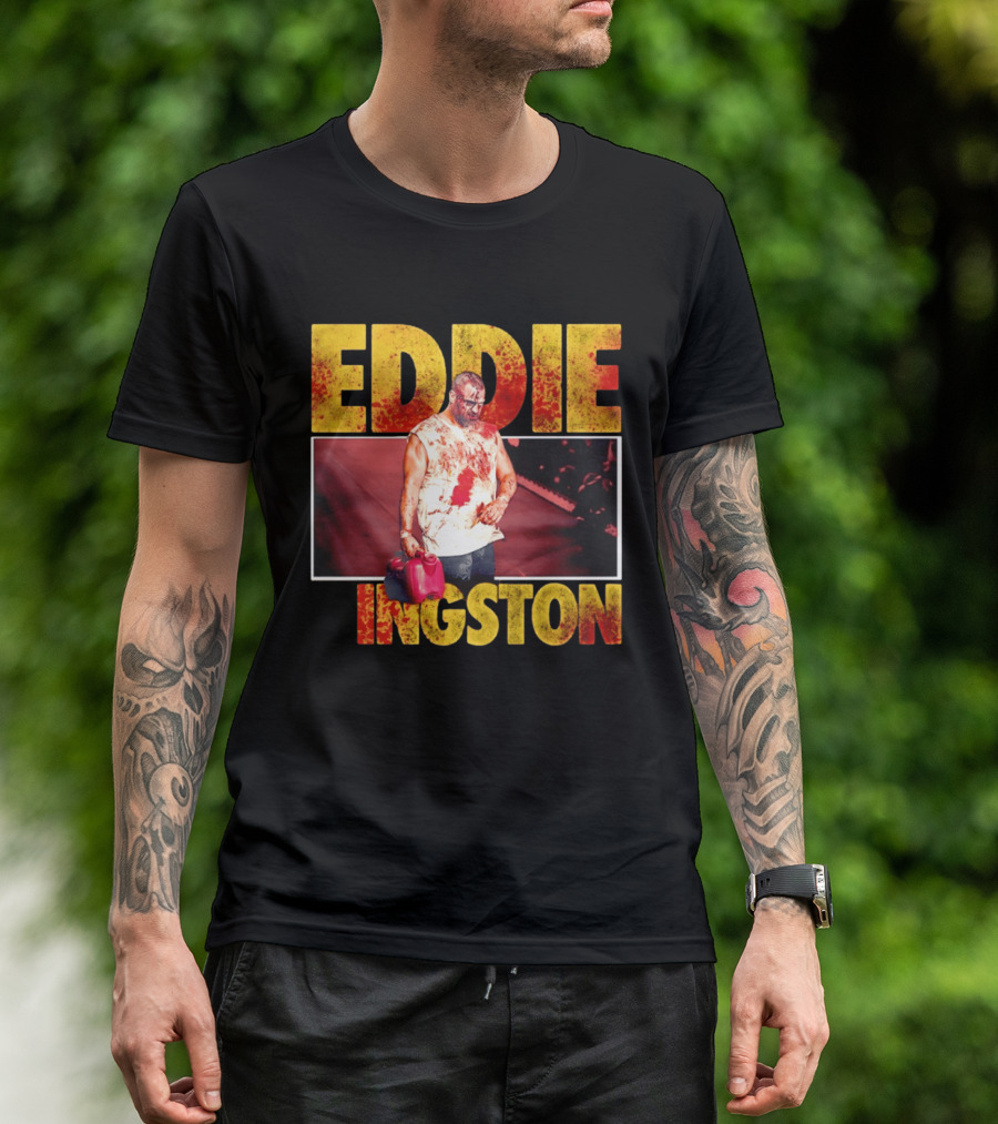 Eddie Kingston Bloody Gas Can Wrestler Image T-Shirt