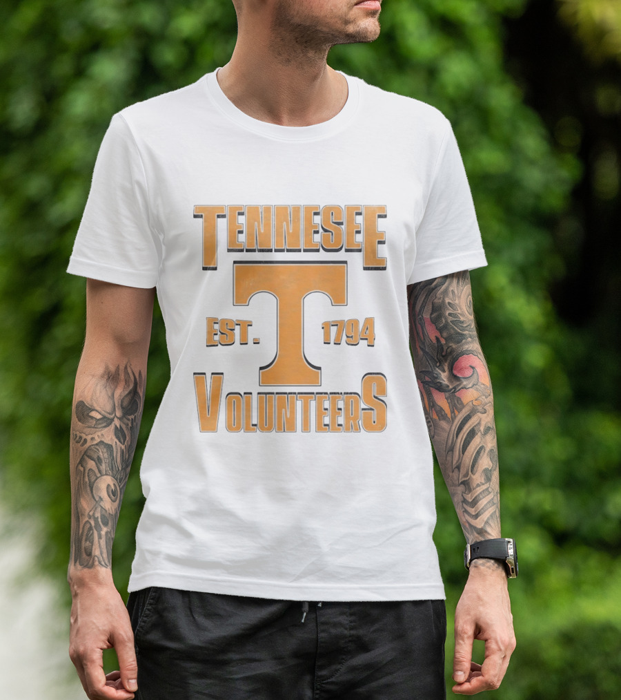 Tennessee Volunteers Est 1794 NCAA College Football Bold Orange T T-Shirt