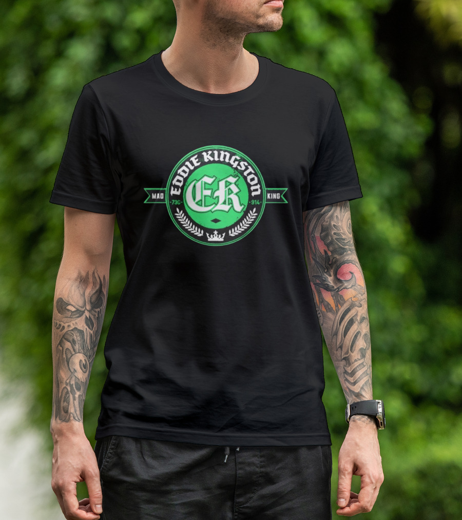 Eddie Kingston Mad King ER 73C 914 Crown Laurel T-Shirt