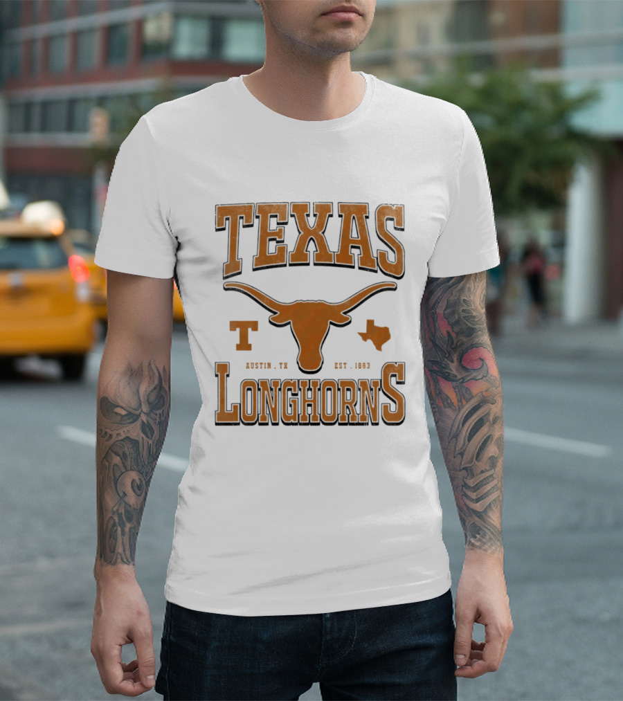 Texas Longhorns Austin TX Est 1883 Vintage Collegiate Spirit T-Shirt