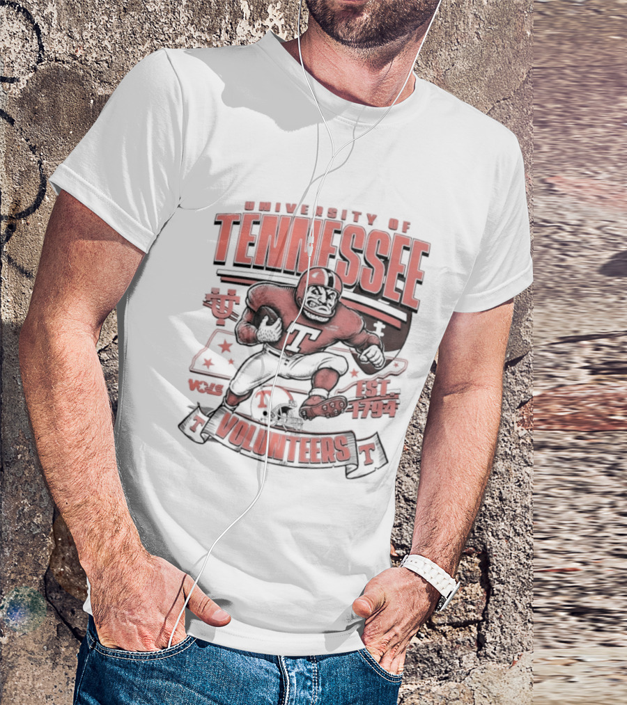 University Of Tennessee Volunteers Football Est 1794 Player T-Shirt
