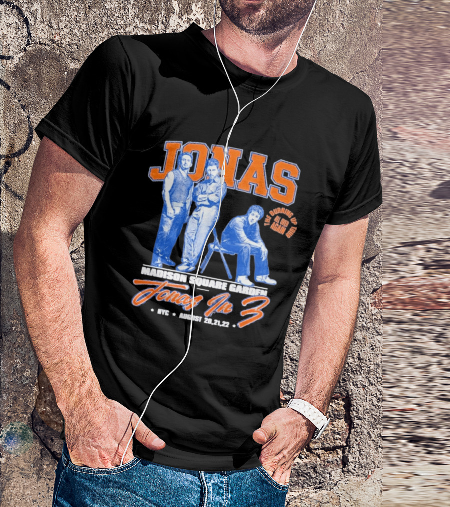 Jonas Brothers Madison Square Garden NYC Jonas In 3 August 20 21 22 T-Shirt
