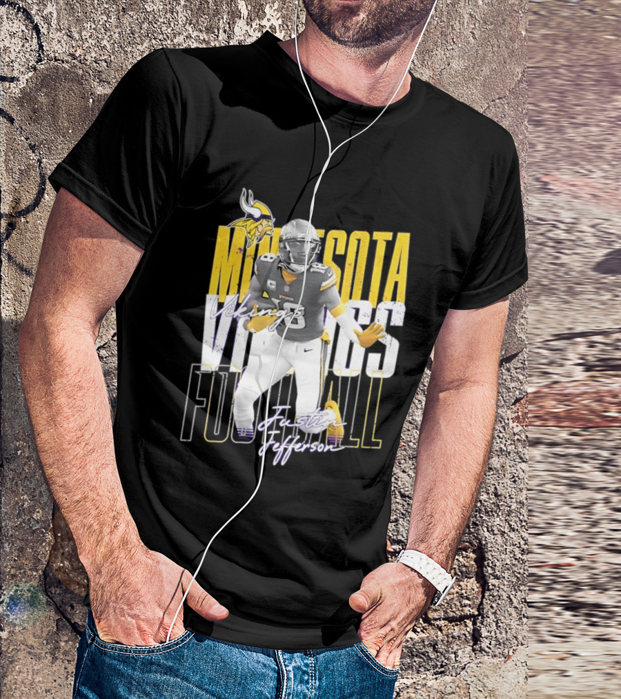 Minnesota Vikings Football Legends Justin Jefferson Iconic 18 T-Shirt