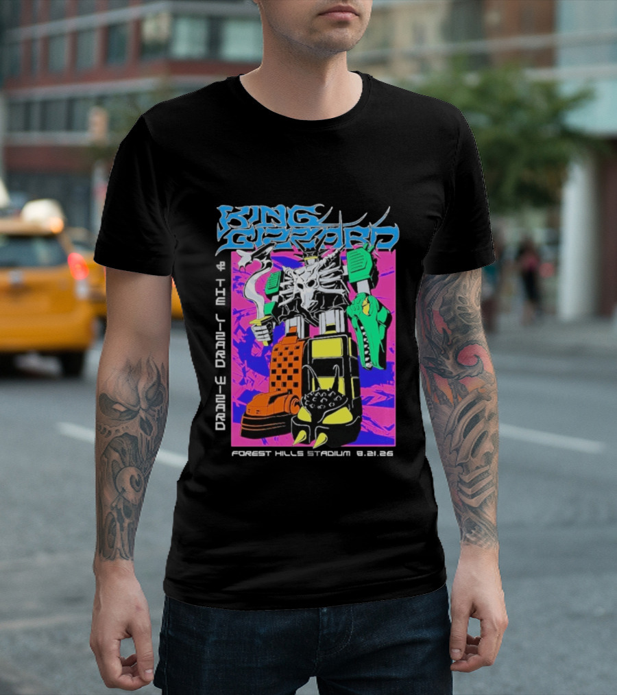 King Gizzard And The Lizard Wizard Forest Hills NY Night 2 August 21 2026 Stadium Show T-Shirt