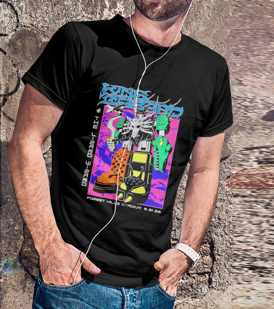 King Gizzard And The Lizard Wizard Forest Hills NY Night 2 August 21 2026 Stadium Show T-Shirt
