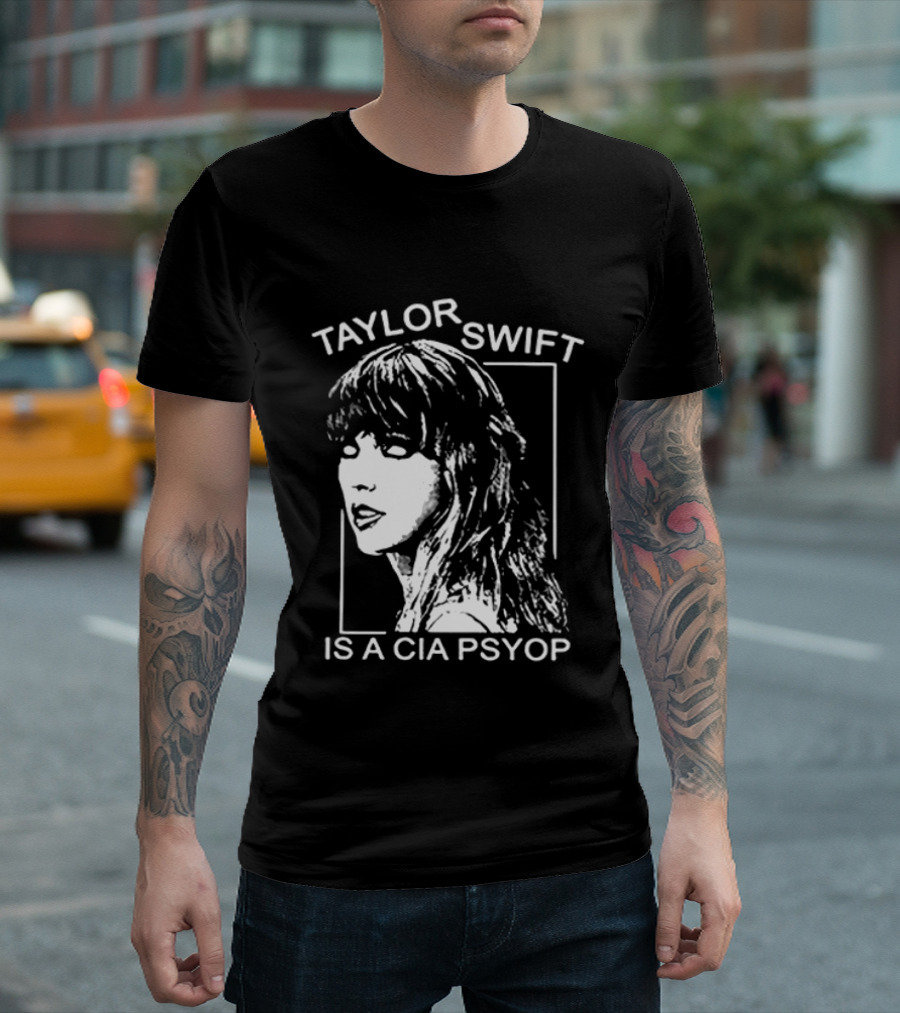 Kirk Hammett Wearing Taylor Swift Is A CIA Psyop T-Shirt