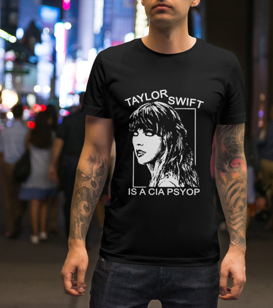 Kirk Hammett Wearing Taylor Swift Is A CIA Psyop T-Shirt