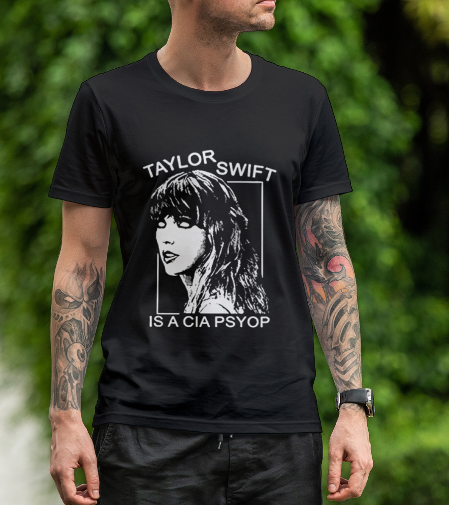 Kirk Hammett Wearing Taylor Swift Is A CIA Psyop T-Shirt
