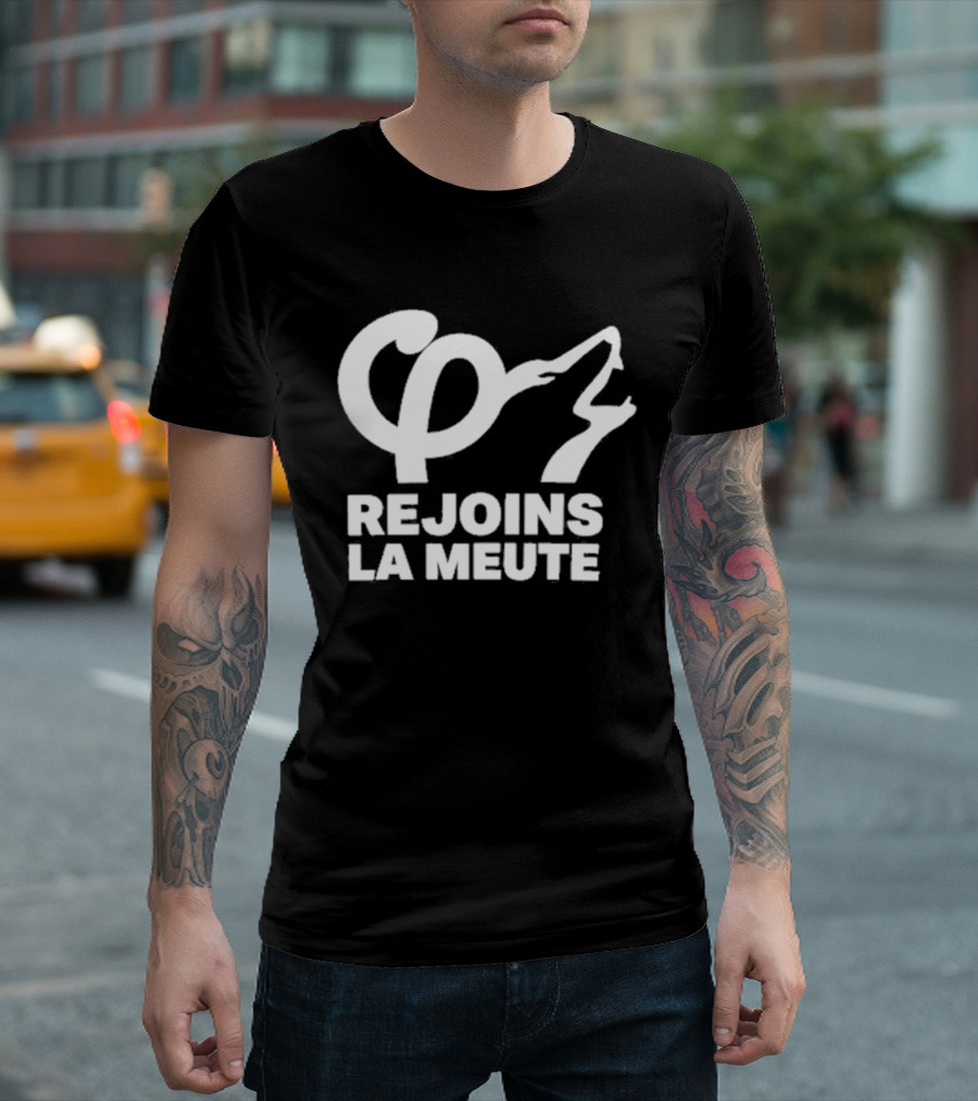 Rejoins La Meute Wolf Call Bold White T-Shirt