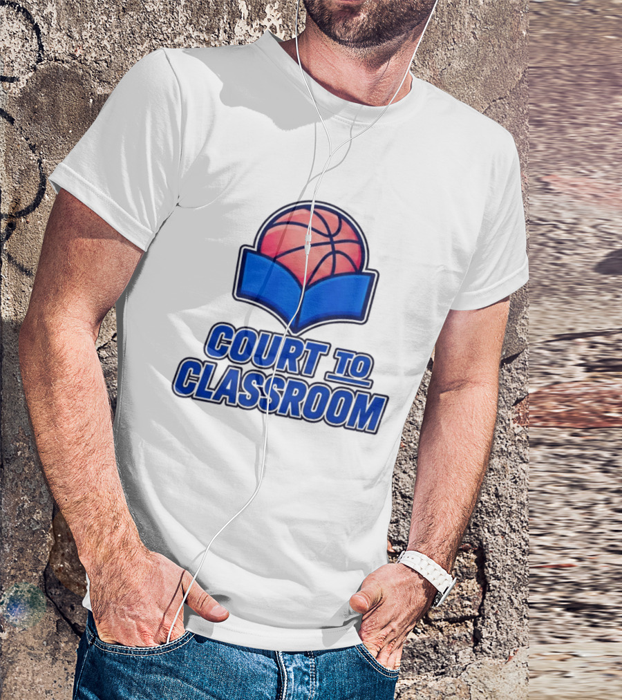Morez Johnson Jr Court To Classroom Basketball And Education T-Shirt