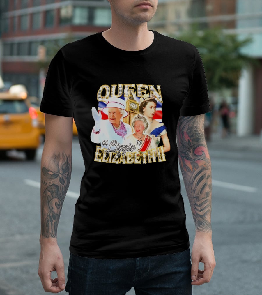Queen Elizabeth II Lizzie 90s Bootleg Iconic Royal T-Shirt