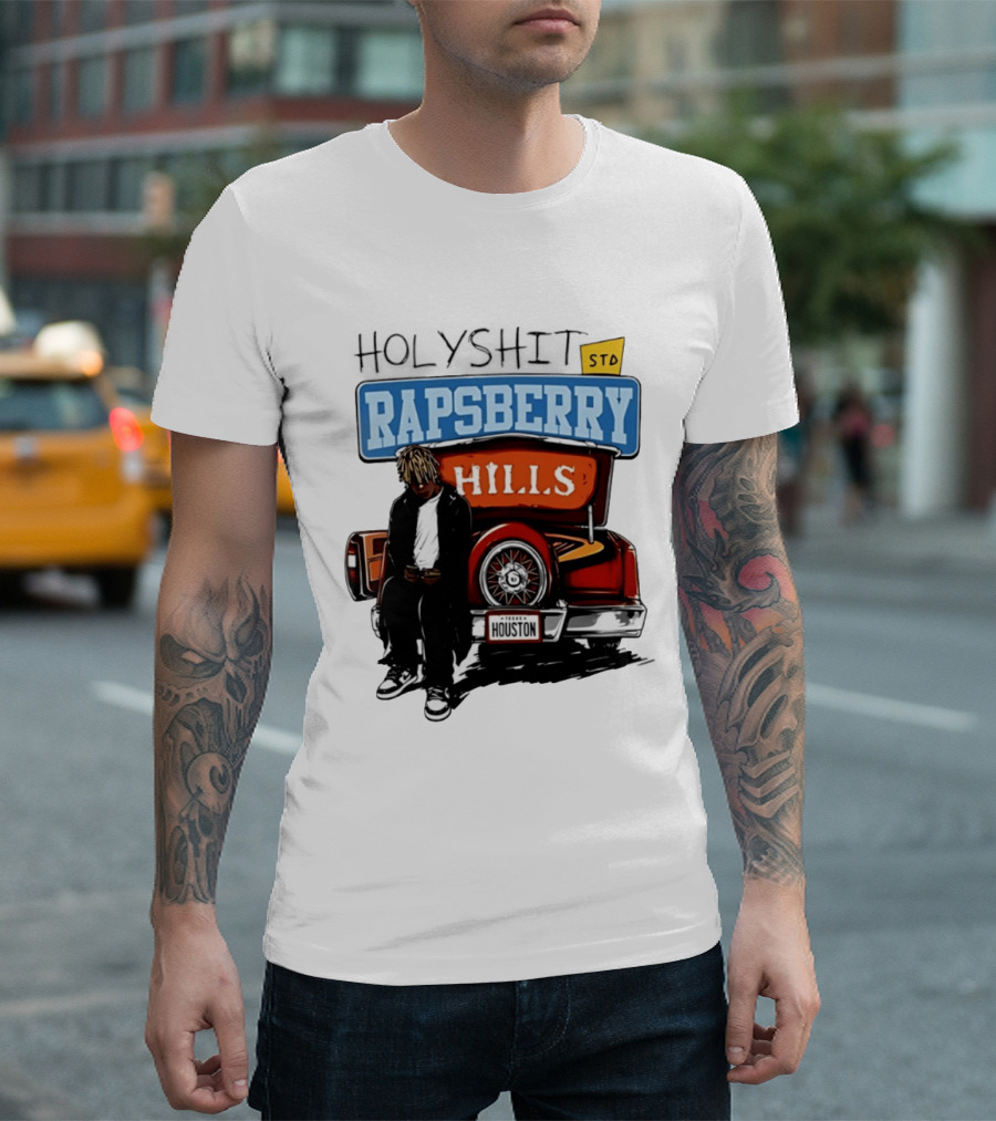 Holyshit Std Rapsberry Hills Houston Texas Car Scene T-Shirt
