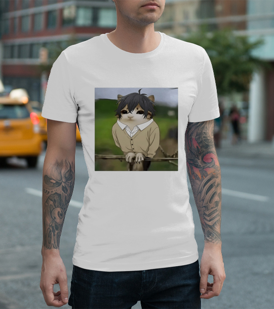 Horimeowls Miyamura Cat Owl Meme Anime Hybrid T-Shirt