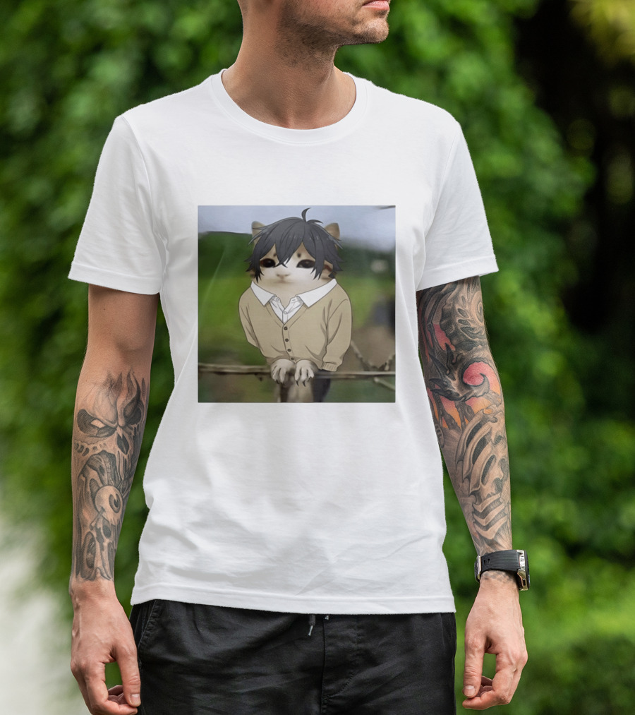 Horimeowls Miyamura Cat Owl Meme Anime Hybrid T-Shirt